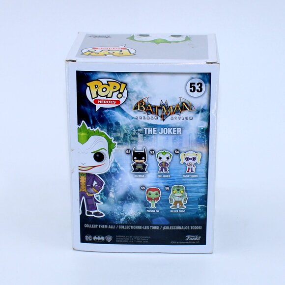 Funko POP! Heroes The Joker Orange Chrome DC Batman Arkham Asylum Figure - Picture 3 of 4